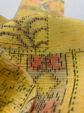 画像をギャラリービューアに読み込む, 色紙に花幾何学模様織り出し十日町紬【L】