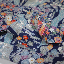 画像をギャラリービューアに読み込む, 流水に家屋・草花模様