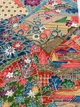 画像をギャラリービューアに読み込む, 色紙に花古典柄模様【シュッケニ】