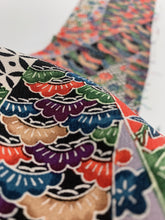 画像をギャラリービューアに読み込む, 格子に花古典柄模様【シュッケニ】