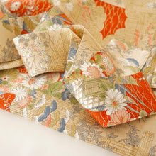 画像をギャラリービューアに読み込む, 垣根に草・御所車模様【シュッケニ】