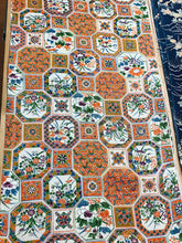 画像をギャラリービューアに読み込む, 蜀江に草花尽くし模様【シュッケニ】