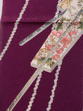 画像をギャラリービューアに読み込む, 扇に草花模様総流水地紋【シュッケニ】