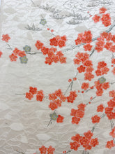 画像をギャラリービューアに読み込む, 流水に枝梅・屋敷風景模様総扇地紋【ギャザータイプ】