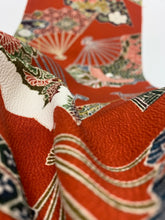 画像をギャラリービューアに読み込む, 扇に波・花・古典柄模様【L】