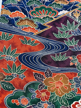 画像をギャラリービューアに読み込む, 流水に花古典柄模様【シュッケニ】