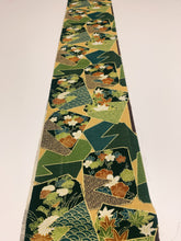 画像をギャラリービューアに読み込む, 色紙に花・古典柄上代紬