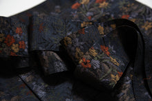 画像をギャラリービューアに読み込む, 草花模様織り出し手織り紬