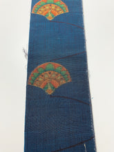 画像をギャラリービューアに読み込む, 抽象孔雀模様手織り節紬【L】