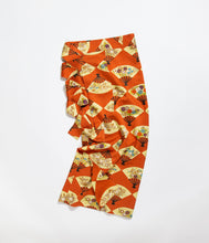 画像をギャラリービューアに読み込む, 扇面に秋草模様付け下げ小紋総麻地紋