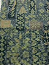 画像をギャラリービューアに読み込む, 短冊に花更紗織り出し本場泥大島紬5マルキ【L】