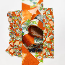 画像をギャラリービューアに読み込む, 色紙に草花模様