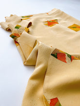 画像をギャラリービューアに読み込む, 色紙に風景模様総点地紋