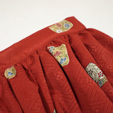 画像をギャラリービューアに読み込む, 破れ色紙に花古典柄総紗綾地紋【ギャザータイプ】