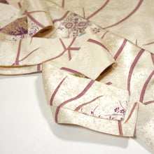 画像をギャラリービューアに読み込む, 金彩の総霧地紋に扇模様【シュッケニ】