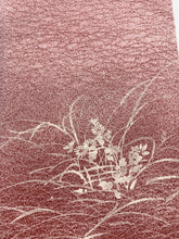 画像をギャラリービューアに読み込む, 芝草地紋に花模様暈し【シュッケニ】