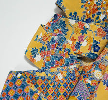 画像をギャラリービューアに読み込む, 雪輪模様に古典柄【ギャザータイプ】