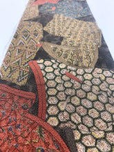 画像をギャラリービューアに読み込む, 縮緬地に誰袖に花古典柄模様【S】