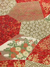 画像をギャラリービューアに読み込む, 石畳に花・古典柄総地紋【シュッケニ】