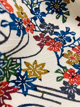 画像をギャラリービューアに読み込む, 家屋に草花模様総紗綾地紋【シュッケニ】