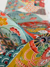 画像をギャラリービューアに読み込む, 地紙に花古典柄模様
