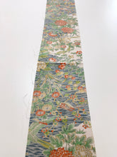 画像をギャラリービューアに読み込む, 水辺に花・鳥風景模様【シュッケニ】