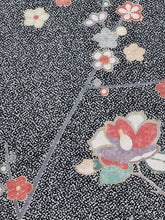 画像をギャラリービューアに読み込む, のり散らしに梅・椿模様【M】