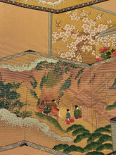 画像をギャラリービューアに読み込む, 屏風に時代人物風景模様【シュッケニ】