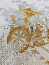 画像をギャラリービューアに読み込む, 御所車に総地紋模様【シュッケニ】