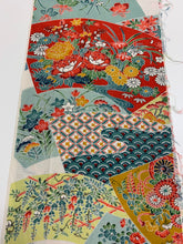 画像をギャラリービューアに読み込む, 地紙に花古典柄模様