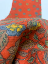 画像をギャラリービューアに読み込む, 唐花模様手織り真綿紬【L】