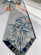 画像をギャラリービューアに読み込む, 流水に梅笹・花鳥模様【長】