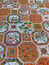 画像をギャラリービューアに読み込む, 蜀江に草花尽くし模様【シュッケニ】