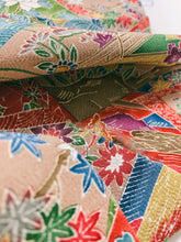 画像をギャラリービューアに読み込む, 色紙に花古典柄模様【シュッケニ】