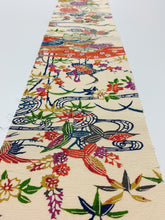 画像をギャラリービューアに読み込む, 型染め松竹梅に花模様手織り節紬【シュッケニ】