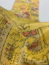 画像をギャラリービューアに読み込む, 色紙に花幾何学模様織り出し十日町紬【L】