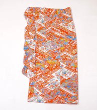 画像をギャラリービューアに読み込む, 本加賀型友禅扇に花古典柄(証紙あり)【シュッケニ】