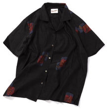 画像をギャラリービューアに読み込む, 色紙に花模様織り出し手織り紬着物【L】