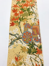 画像をギャラリービューアに読み込む, 御所車に枝梅・楓模様金彩【ギャザータイプ】