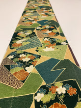 画像をギャラリービューアに読み込む, 色紙に花・古典柄上代紬