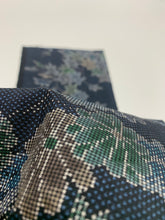 画像をギャラリービューアに読み込む, 菊に楓模様織り出し本場泥大島紬5マルキ【S】