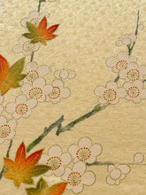 画像をギャラリービューアに読み込む, 枝梅に楓模様総地紋【シュッケニ】