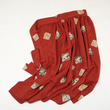 画像をギャラリービューアに読み込む, 破れ色紙に花古典柄総紗綾地紋【ギャザータイプ】