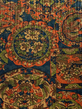 画像をギャラリービューアに読み込む, 絵皿に花模様縦縞地紋【シュッケニ】