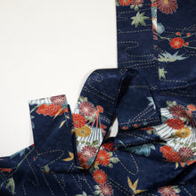画像をギャラリービューアに読み込む, 総草花模様に小花地紋【タックタイプ】【化繊】