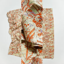 画像をギャラリービューアに読み込む, 屏風に花鳥模様総葉地紋