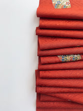 画像をギャラリービューアに読み込む, 破れ色紙に花古典柄総紗綾地紋【ギャザータイプ】