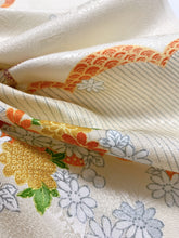 画像をギャラリービューアに読み込む, 地紙地紋の草花模様【タックタイプ】※化繊