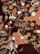 画像をギャラリービューアに読み込む, 鶴に松竹梅吉祥模様【フォーマルシュッケニ】
