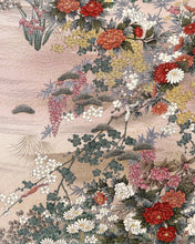 画像をギャラリービューアに読み込む, 縮緬・草花模様【シュッケニ・91㎝丈】
